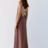 Abito midi con scollo all’americana Abito midi con scollo all’americana