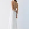 Abito midi con scollo all’americana Abito midi con scollo all’americana