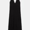 Abito midi con scollo all’americana Abito midi con scollo all’americana