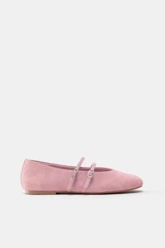 Ballerine con cinturini in pelle