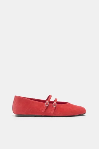 Ballerine con cinturini in pelle