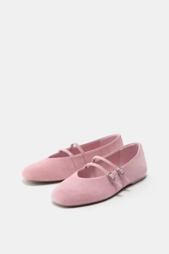 Ballerine con cinturini in pelle