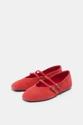 Ballerine con cinturini in pelle
