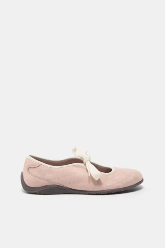 Ballerine sportive con fiocco