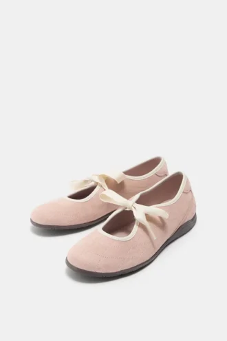 Ballerine sportive con fiocco
