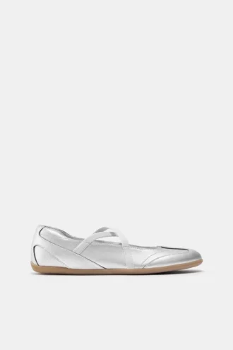 Ballerine sportive metallizzate