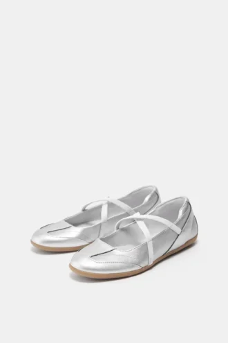 Ballerine sportive metallizzate