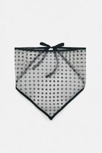 Bandana a pois semitrasparente