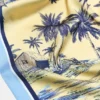 Bandana in raso con stampa da spiaggia Bandana in raso con stampa da spiaggia