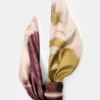Bandana in raso con stampa floreale