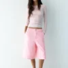 Bermuda in jeans rosa Bermuda in jeans rosa