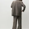 Blazer a righe doppiopetto