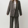 Blazer a righe doppiopetto