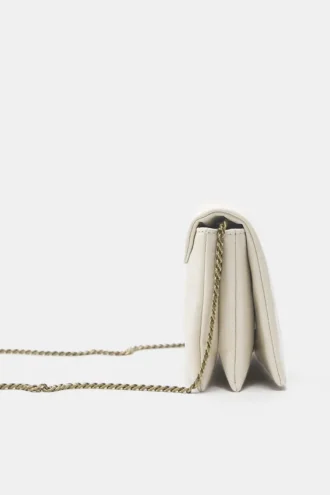Borsa a tracolla con cuciture