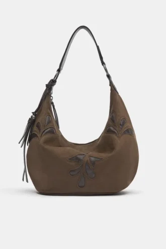 Borsa a tracolla con decorazioni a frange