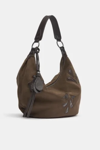 Borsa a tracolla con decorazioni a frange
