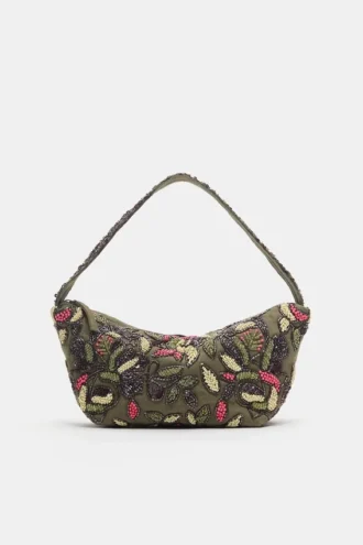 Borsa a tracolla con perline