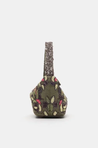 Borsa a tracolla con perline