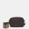 Borsa a tracolla con stampa leopardata e tracolla Borsa a tracolla con stampa leopardata e tracolla