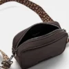 Borsa a tracolla con stampa leopardata e tracolla Borsa a tracolla con stampa leopardata e tracolla