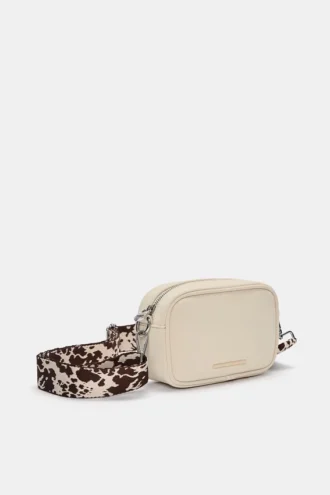Borsa a tracolla con stampa mucca