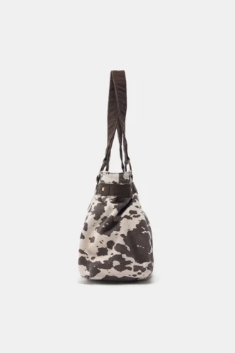 Borsa a tracolla con stampa mucca