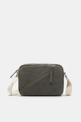 Borsa a tracolla effetto invecchiato