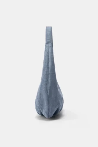 Borsa a tracolla testurizzata