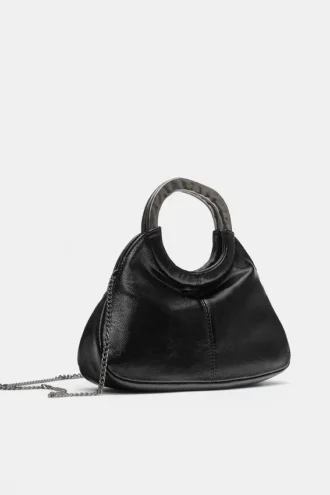 Borsa con manico metallico