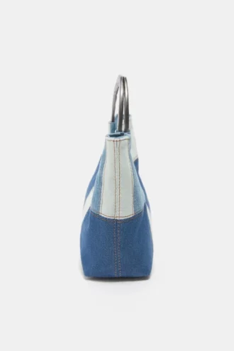 Borsa in denim patchwork