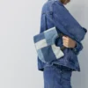 Borsa in denim patchwork Borsa in denim patchwork