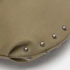 Borsa shopper con anelli borchiati