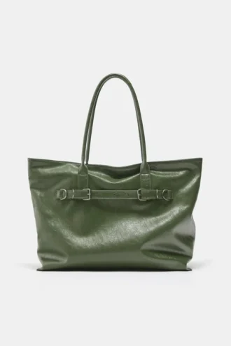 Borsa shopper con fibbie