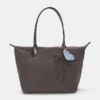 Borsa shopper in nylon con ciondolo Borsa shopper in nylon con ciondolo