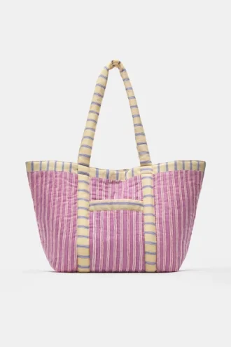 Borsa tote a righe