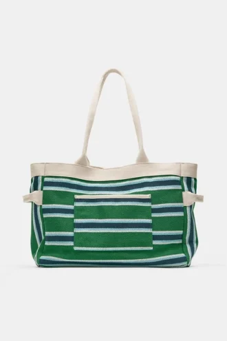 Borsa tote a righe