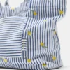 Borsa tote a righe effetto asciugamano Borsa tote a righe effetto asciugamano