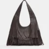 Borsa tote con frange Borsa tote con frange