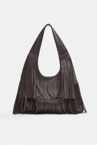 Borsa tote con frange