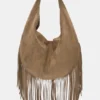 Borsa tote con frange Borsa tote con frange