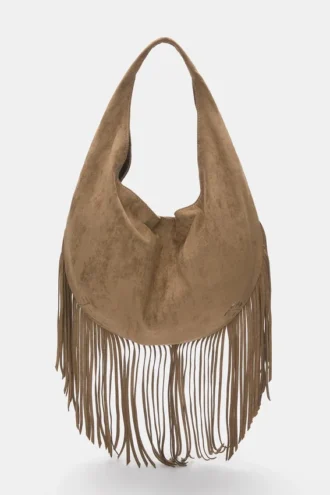 Borsa tote con frange