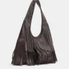 Borsa tote con frange Borsa tote con frange