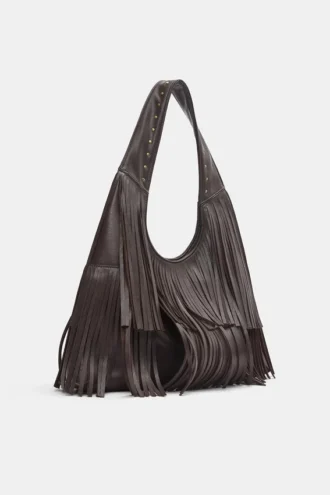 Borsa tote con frange