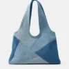 Borsa tote in denim patchwork Borsa tote in denim patchwork
