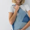 Borsa tote in denim patchwork Borsa tote in denim patchwork