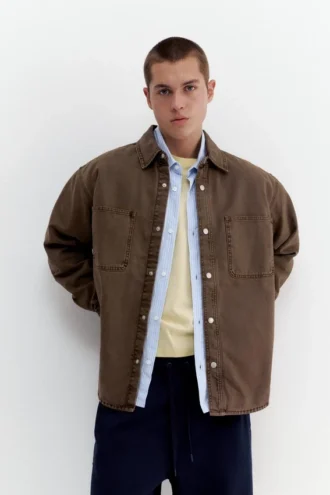 Camicia oversize con tasche