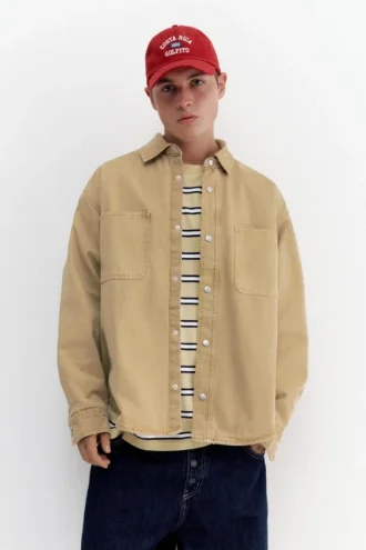 Camicia oversize con tasche