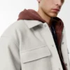 Camicia oversize in misto lana Camicia oversize in misto lana