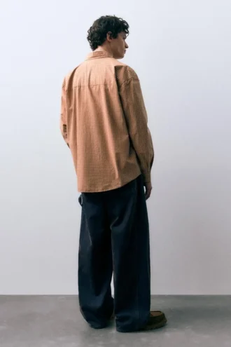 Camicie a quadri arancione
