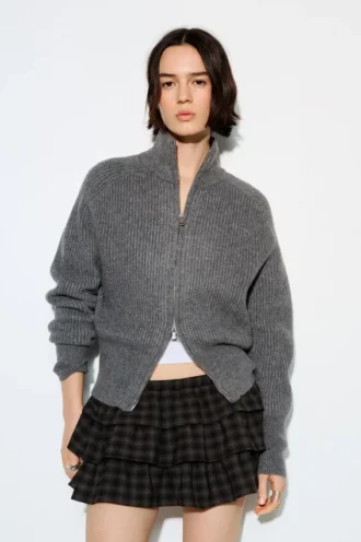 Cardigan con zip